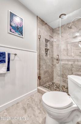 Bathroom, Glass Shower, Interior, Marble, Marble Walls
