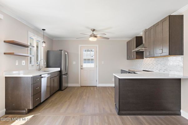 Interior, Kitchen, Wood Texture Flooring
