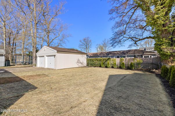 Backyard, Detached Garage, Exterior