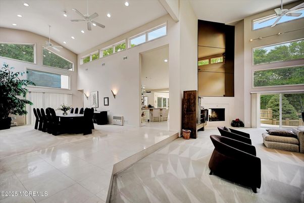 Fireplace, Interior, Living room, Recessed Lighting