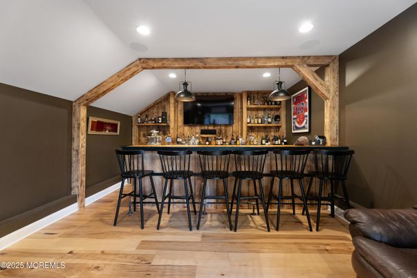 Interior, Recessed Lighting, Wooden Beams, Wood Texture Flooring