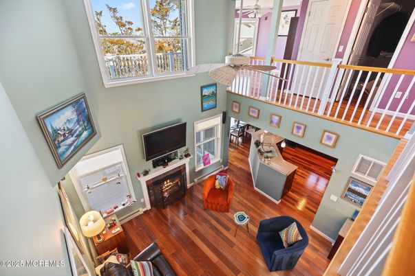 Fireplace, Interior, Wood Texture Flooring