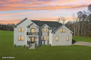 Backyard, Exterior, Facade, Brick Traditional