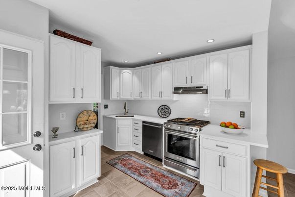 Interior, Kitchen, Recessed Lighting, Stainless Steel Appliances