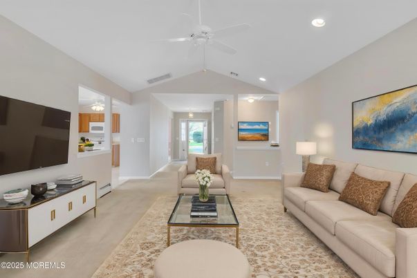 Interior, Living room, Recessed Lighting