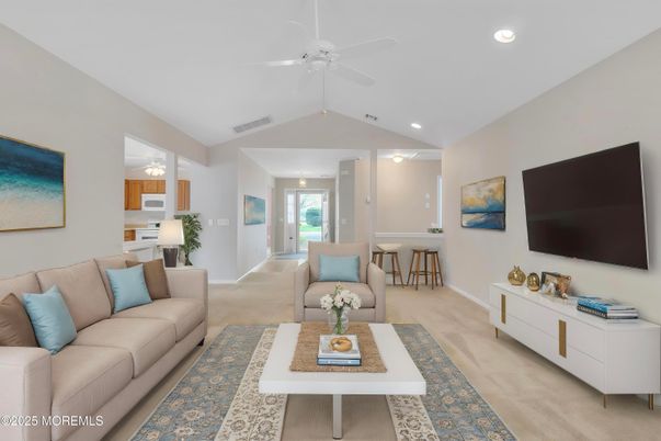 Interior, Living room, Recessed Lighting