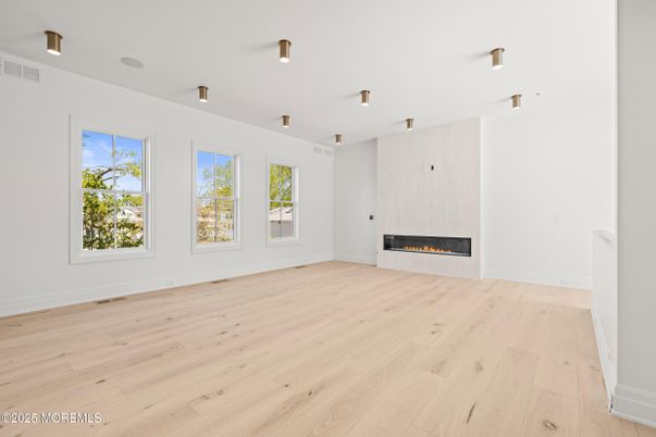 Empty room, Fireplace, Interior, Wood Texture Flooring