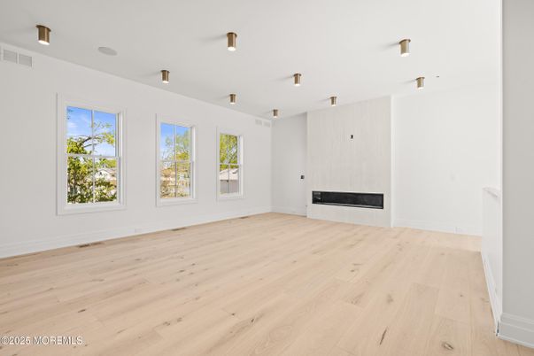 Empty room, Fireplace, Interior, Wood Texture Flooring