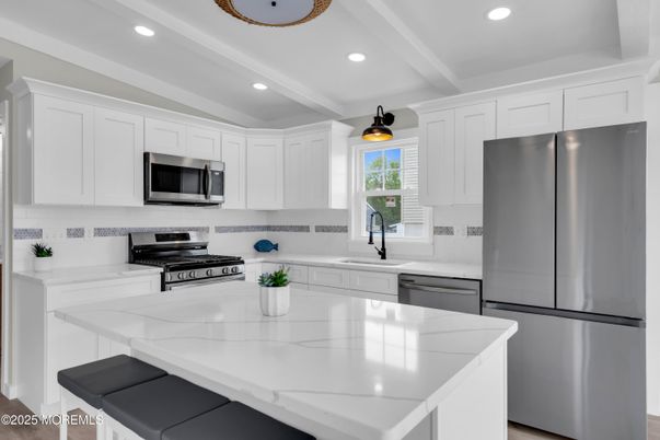 Interior, Kitchen, Recessed Lighting, Stainless Steel Appliances