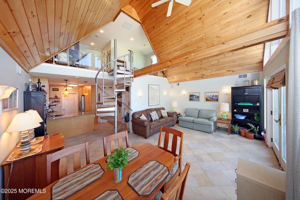 Interior, Living room, Recessed Lighting, Wooden Ceilings