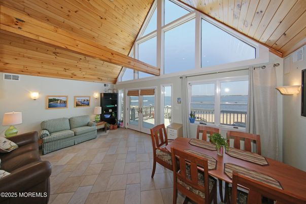 Dining room, Interior, Living room, Water, Wooden Ceilings