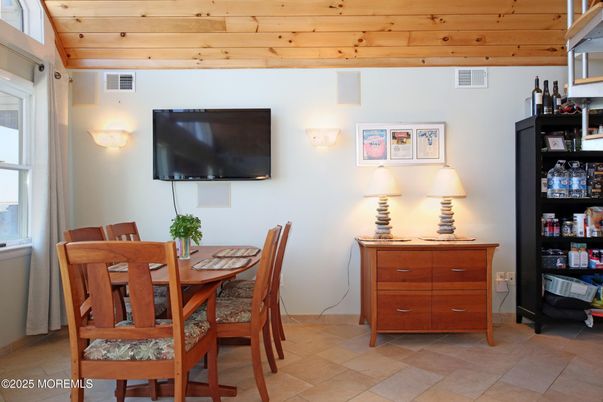 Dining room, Interior, Wooden Ceilings