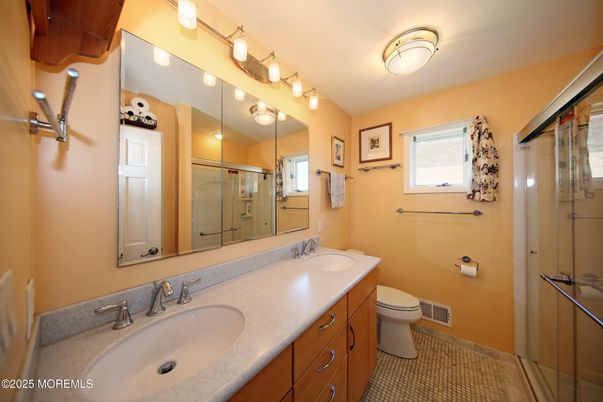 Bathroom, Dual Sink Vanities, Glass Shower, Interior