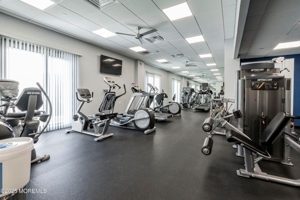 Fitness Equipment, Gym, Interior, Recessed Lighting