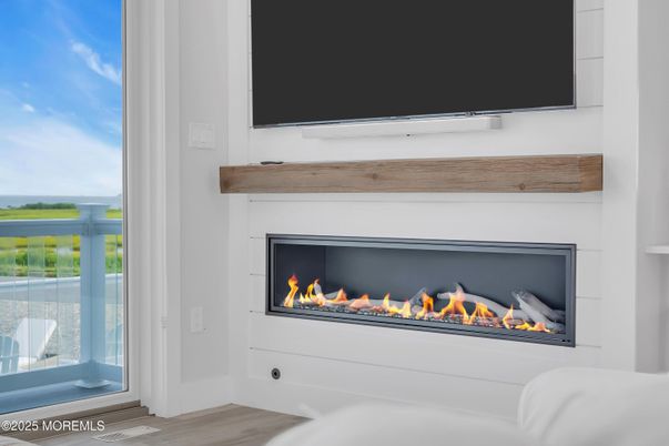 Fireplace, Interior, Wood Texture Flooring