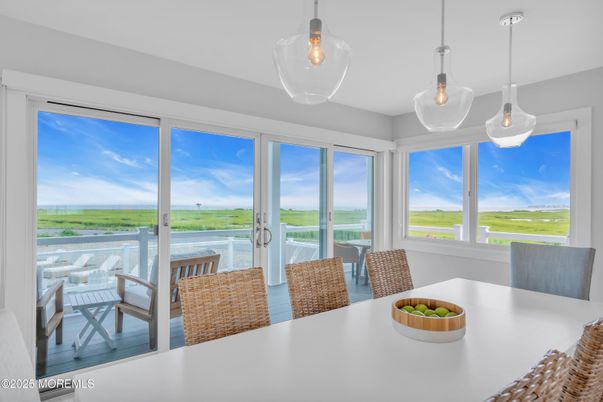 Dining room, Interior, Pendant Lights, Water