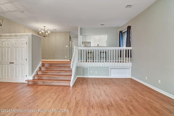 Chandelier, Interior, Wood Texture Flooring