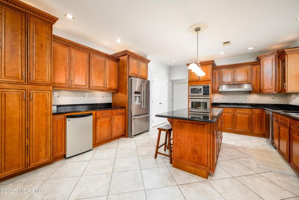 Interior, Kitchen, Pendant Lights, Recessed Lighting, Stainless Steel Appliances