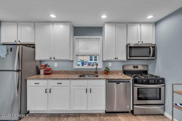 Interior, Kitchen, Recessed Lighting, Stainless Steel Appliances