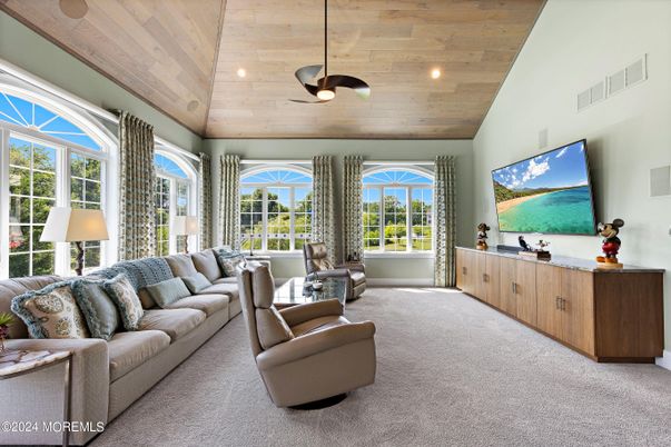 Interior, Living room, Recessed Lighting, Wooden Ceilings