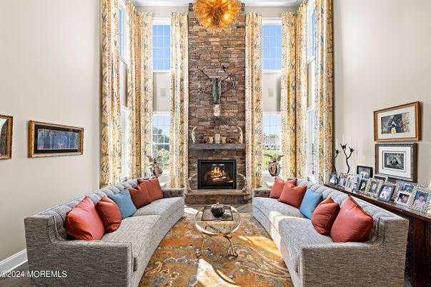 Fireplace, Interior, Living room, Stone Walls