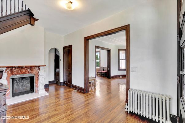 Fireplace, Interior, Wood Texture Flooring