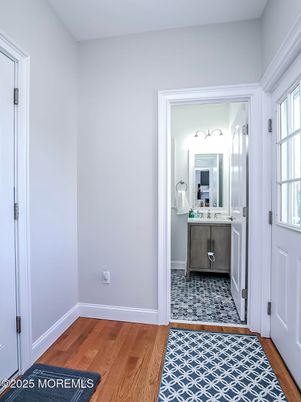Bathroom, Interior, Wood Texture Flooring