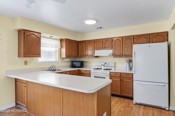 Interior, Kitchen, Wood Texture Flooring