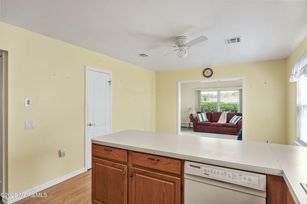 Interior, Kitchen, Wood Texture Flooring