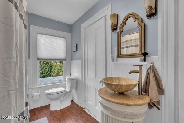 Bathroom, Interior, Wood Texture Flooring