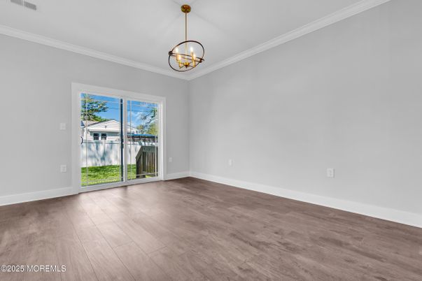 Chandelier, Empty room, Interior, Wood Texture Flooring