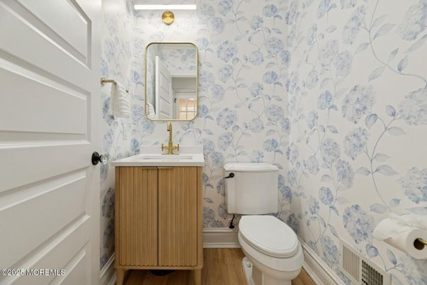 Bathroom, Interior, Wood Texture Flooring