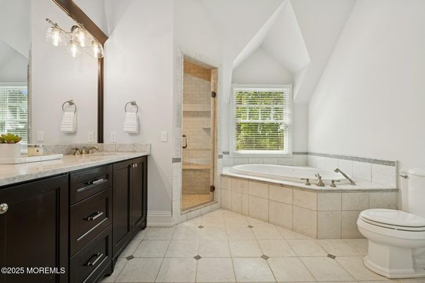 Bathroom, Dual Sink Vanities, Glass Shower, Interior