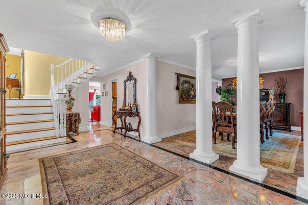 Chandelier, Dining room, Interior
