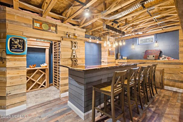 Interior, Pendant Lights, Wooden Beams, Wood Texture Flooring, Wooden Walls