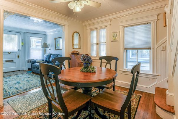 Dining room, Interior, Wood Texture Flooring