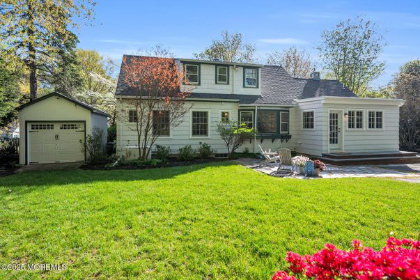 Backyard, Detached Garage, Exterior, Facade, Cape Cod