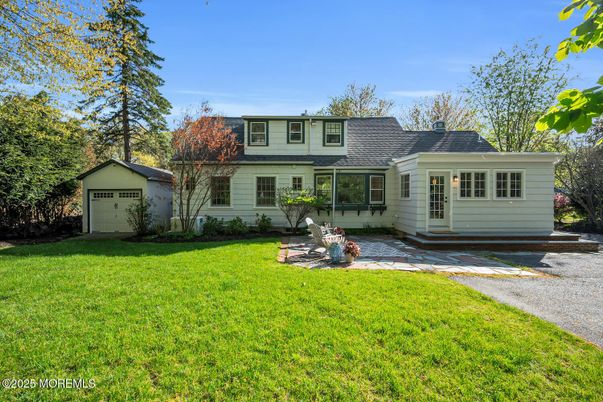 Backyard, Detached Garage, Exterior, Facade, Cape Cod