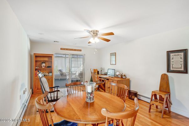 Dining room, Interior, Wood Texture Flooring