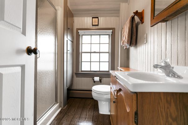 Bathroom, Interior, Wood Texture Flooring