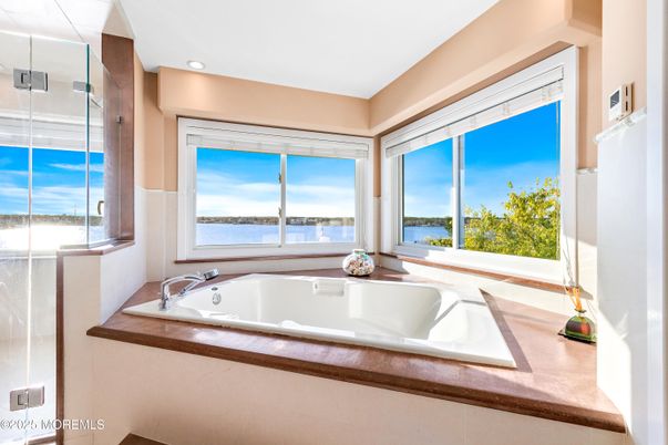 Bathroom, Glass Shower, Interior, Recessed Lighting, Water