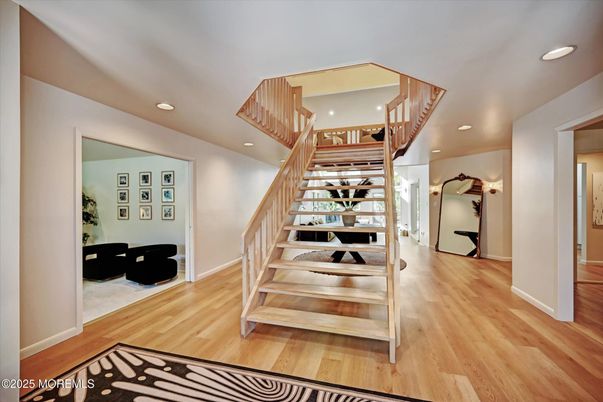 Interior, Recessed Lighting, Wood Texture Flooring