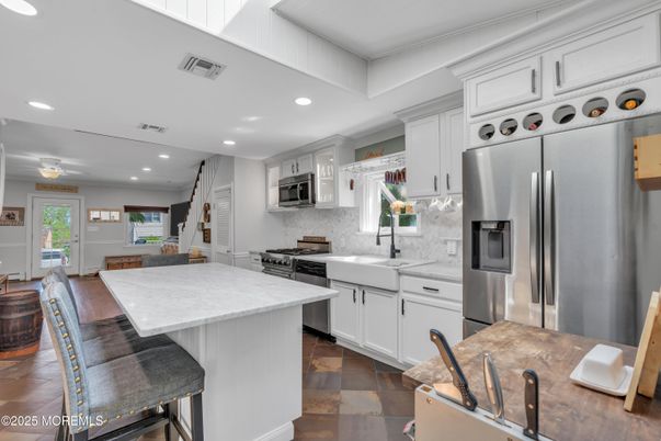 Interior, Kitchen, Recessed Lighting, Stainless Steel Appliances