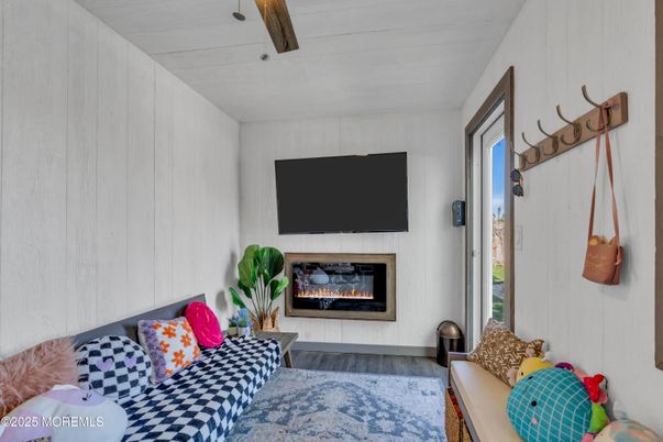 Fireplace, Interior, Wood Texture Flooring