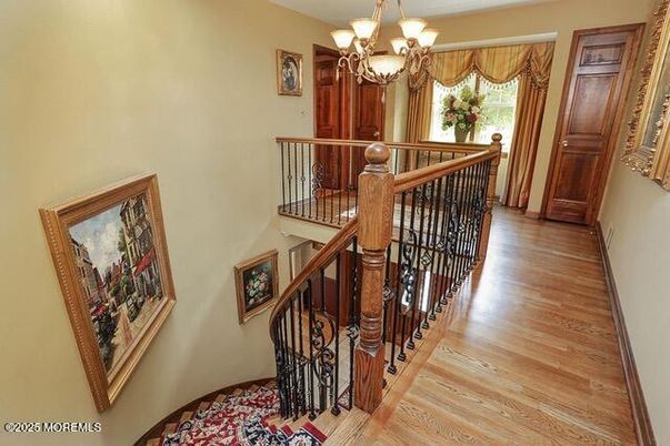 Chandelier, Interior, Wood Texture Flooring