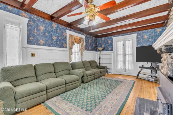 Interior, Living room, Wooden Beams, Wood Texture Flooring