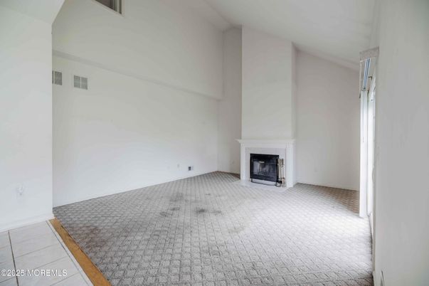 Empty room, Fireplace, Interior