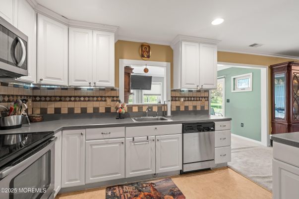 Interior, Kitchen, Recessed Lighting, Stainless Steel Appliances