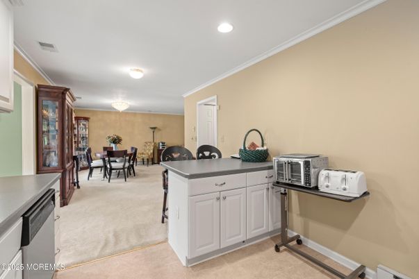 Dining room, Interior, Kitchen, Recessed Lighting