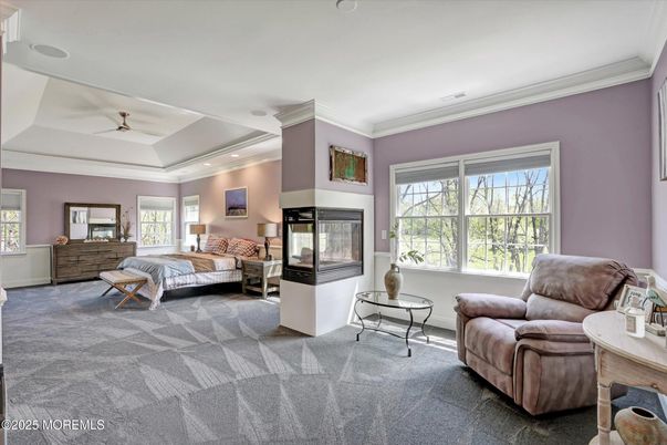 Bedroom, Fireplace, Interior, Recessed Lighting